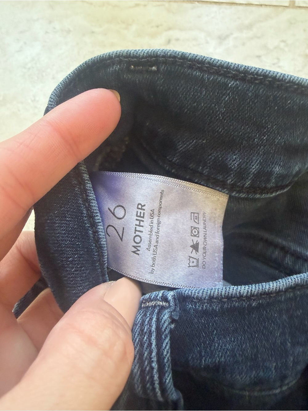 MOTHER DENIM Jeans Mid Rise Rider Ankle Night in Paris - Picture 3 of 6